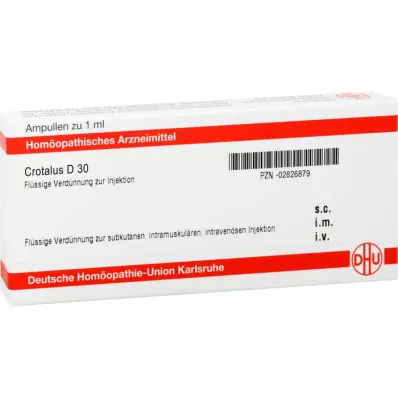 CROTALUS D 30 ampoules, 10 ml