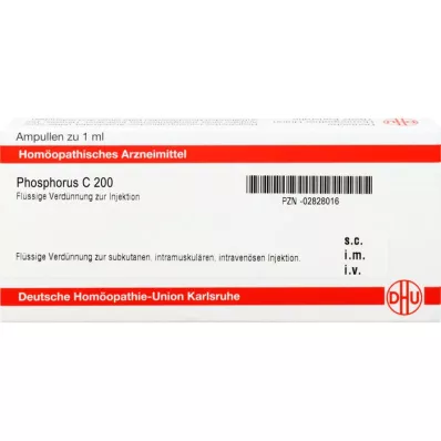 PHOSPHORUS C 200 ampoules, 10 ml PHOSPHORUS C 200 ampoules, 10 ml