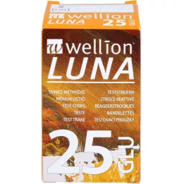 WELLION LUNA Blood glucose test strips, 25 pcs