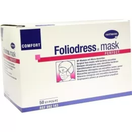 FOLIODRESS Mask Comfort Perfect Grün OP-Masks, 50 pcs