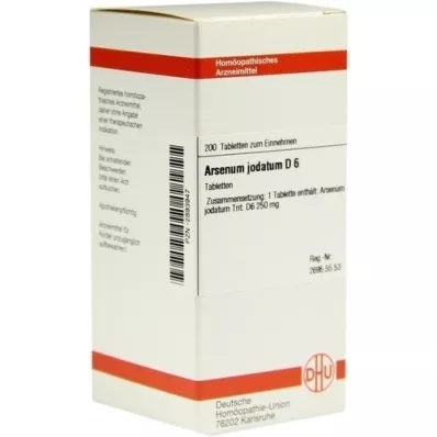 ARSENUM JODATUM D 6 tablets, 200 pcs ARSENUM JODATUM D 6 tablets, 200 pcs