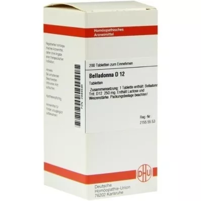 BELLADONNA D 12 tablets, 200 pcs