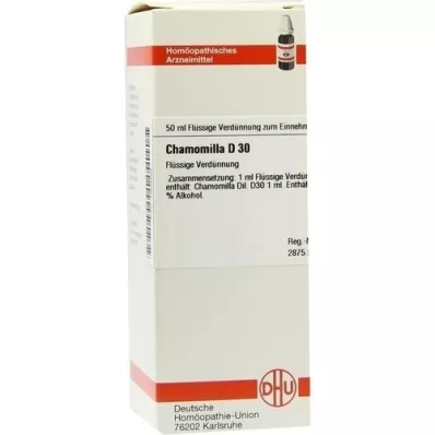 CHAMOMILLA D 30 Dilution, 50 ml CHAMOMILLA D 30 Dilution, 50 ml
