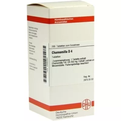 CHAMOMILLA D 4 tablets, 200 pcs
