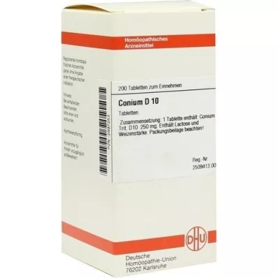 CONIUM D 10 tablets, 200 pcs