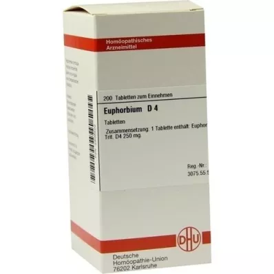 EUPHORBIUM D 4 tablets, 200 pcs EUPHORBIUM D 4 tablets, 200 pcs