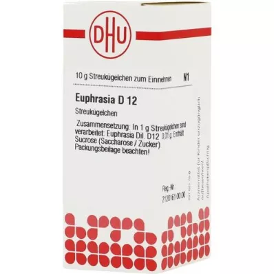 EUPHRASIA D 12 Globuli, 10 g
