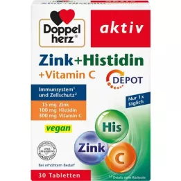 DOPPELHERZ Zink+Histidin Depot Tablets Active, 30 pz