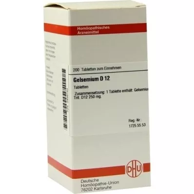 GELSEMIUM D 12 tablets, 200 pcs