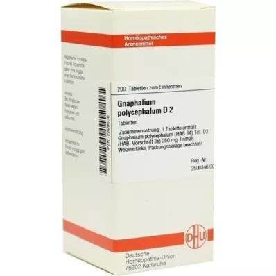 GNAPHALIUM POLYCEPHALUM D 2 tablets, 200 pcs