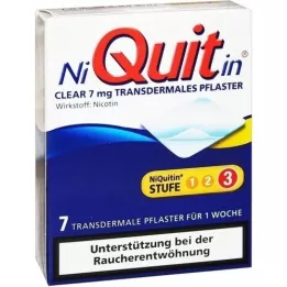 Niquitin Klar 7 mg Transdermale gips, 7 stk