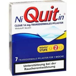 NIQUITIN Clear 14 mg transdermal pavement, 7 pcs