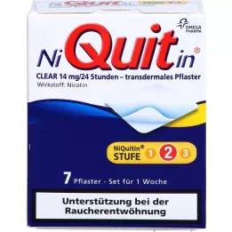 NIQUITIN Clear 14 mg transdermal pavement, 7 pcs