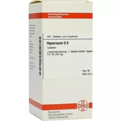 HYPERICUM D 6 tablets, 200 pcs HYPERICUM D 6 tablets, 200 pcs