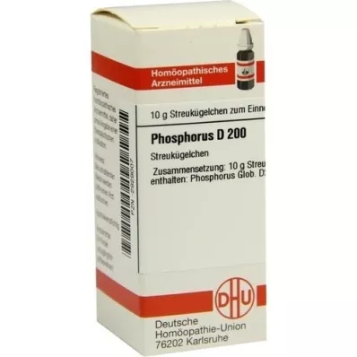 PHOSPHORUS D 200 Globuli, 10 g