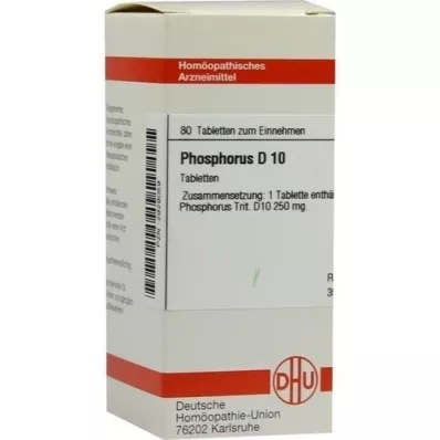 PHOSPHORUS D 10 tablets, 80 pcs