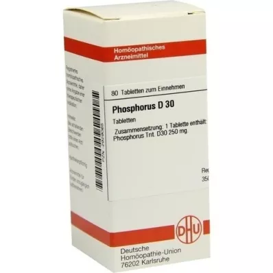 PHOSPHORUS D 30 tablets, 80 pcs