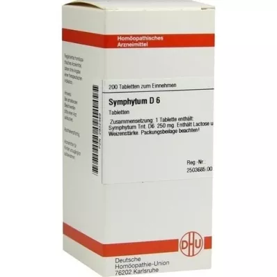 SYMPHYTUM D 6 tablets, 200 pcs SYMPHYTUM D 6 tablets, 200 pcs