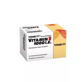 VITAGUTT Vitamin E 1000 soft capsules, 60 pcs