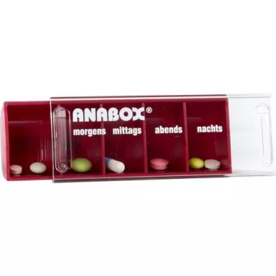 ANABOX Daily box red, 1 pcs