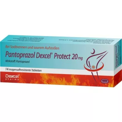 PANTOPRAZOL Dexcel Protect 20 mg gastrointestinal, 14 pcs