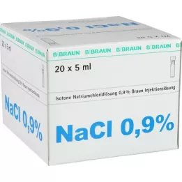 Saline 0.9% Miniplasco Connect, 20x5 ml