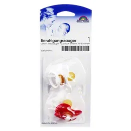 Teat cherry latex size 1 0 - 6 months white / red, 2 pcs