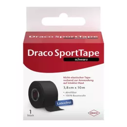 DRACO TAPEVERBAND 3.8 cmx10 m black, 1 piece