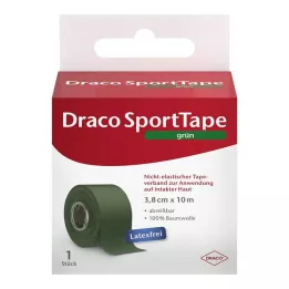 DRACO TAPEVERBAND 3.8 cmx10 m green, 1 piece