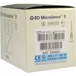 BD MICROLANCE cannula 23 g 1 0.6x25 mm, 100 pcs