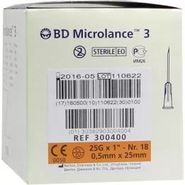 BD MICROLANCE cannula 25 g 1 0.5x25 mm, 100 pcs