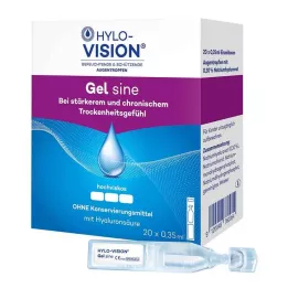HYLO-VISION Gel sine single dose pipettes, 20X0.35 ml
