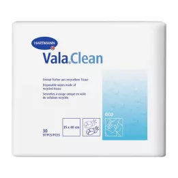 VALACLEAN Eco Disposable Wipes 35x40 cm, 30 pcs