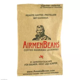 AIRMENBEANS finest coffee pastilles with guarana, 21 pieces