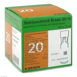 NATRIUMCHLORID 20% MPC electrolyte concentrate, 20X10 ml