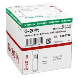 GLUCOSE 20% B.Braun Mini Plasco connect Inj. solution, 20X10 ml