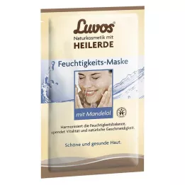 LUVOS Φυσικά καλλυντικά με θεραπευτική άργιλο ενυδατική μάσκα, 2Χ7,5 ml