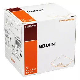 MELOLIN 5x5 cm wound dressings sterile, 25 pcs