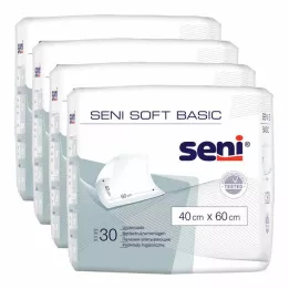 SENI Soft Basic bed protection pad 40x60 cm, 4X30 pcs