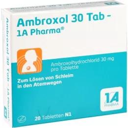 AMBROXOL 30 Tab-1a Pharma tablets, 20 pcs