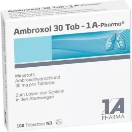 AMBROXOL 30 Tab-1a Pharma tablets, 100 pcs