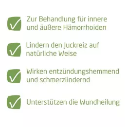 HÄMORRHOIDAL suppositories, 50 pcs