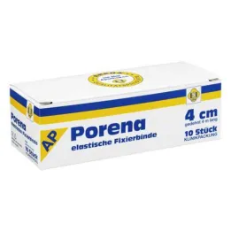 Porena elastic gauze bandage 4cm without cello white, 10 pieces