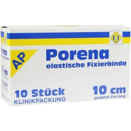 Porena elastic gauze bandage 10cm without cello white, 10 pieces