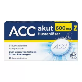 ACC akut 600 Z cough expectorant effervescent tablets, 10 pcs