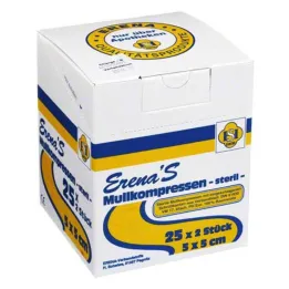 Erena sterile gauze compress 5x5cm, 25x2 pieces