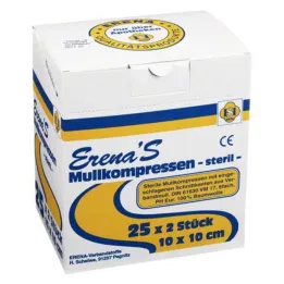 Erena Sterile gauze compress 10x10, 25x2 pcs