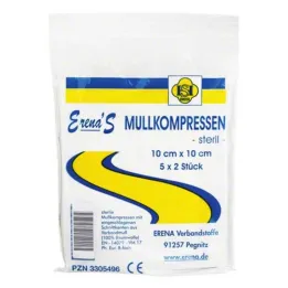 Erena sterile gauze compress 10x10, 5x2 pcs