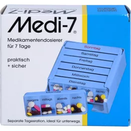 MEDI 7 medication doses for 7 days blue, 1 pc