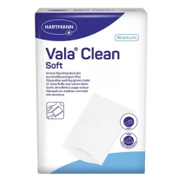 VALACLEAN soft disposable wash gloves, 50 pcs